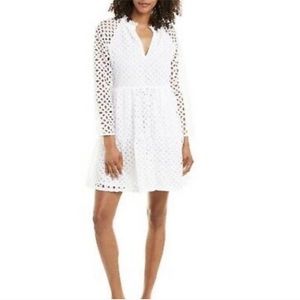 NWT J.Crew Tiered Popover Dress White Eyelet
